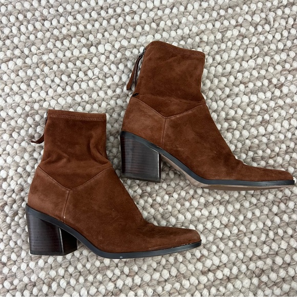 Brown suede boots - Picture 2 of 6